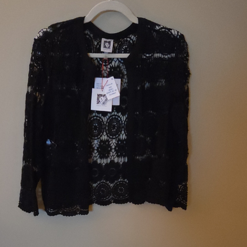 Anne Klein Black Lace Blazer